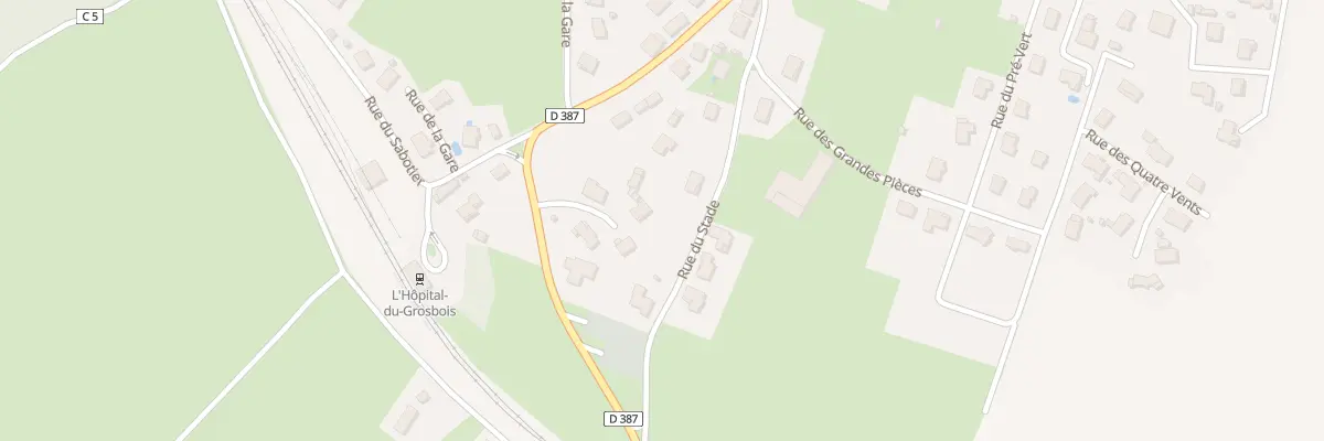 Plan du 3 Rue des Marronniers à L’Hôpital-du-Grosbois