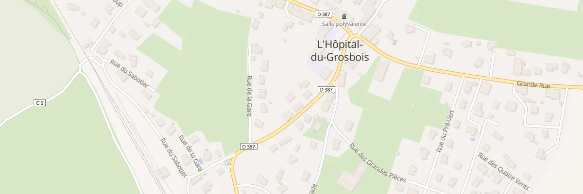 Plan du 12 Rue de la Gare à L’Hôpital-du-Grosbois