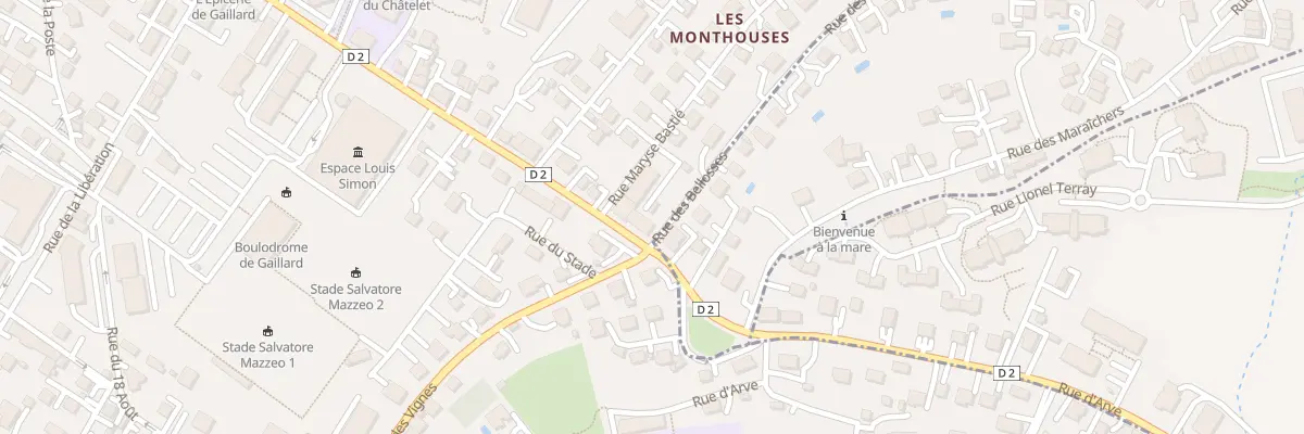 Plan du 40 Rue des Bellosses à Gaillard