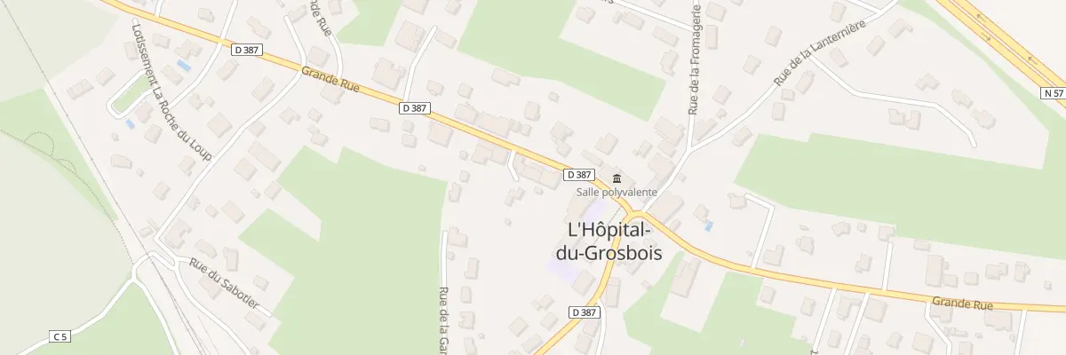 Plan du 20 Gr Grande Rue à L’Hôpital-du-Grosbois