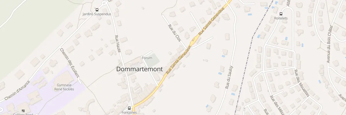 Plan du 27 Rue Sainte Geneviève à Dommartemont