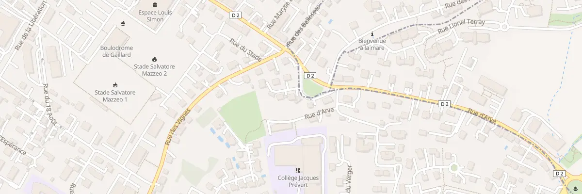 Plan du 1 Rue du Coteau à Gaillard