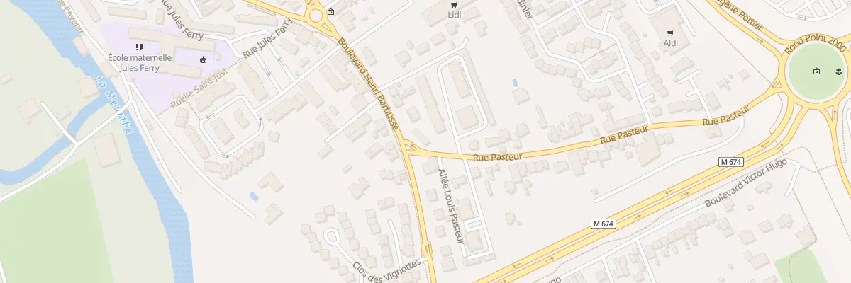 Plan du 3 Rue Pasteur à Tomblaine