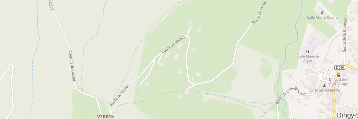 Plan du 821 Rte de Verbin à Dingy-Saint-Clair