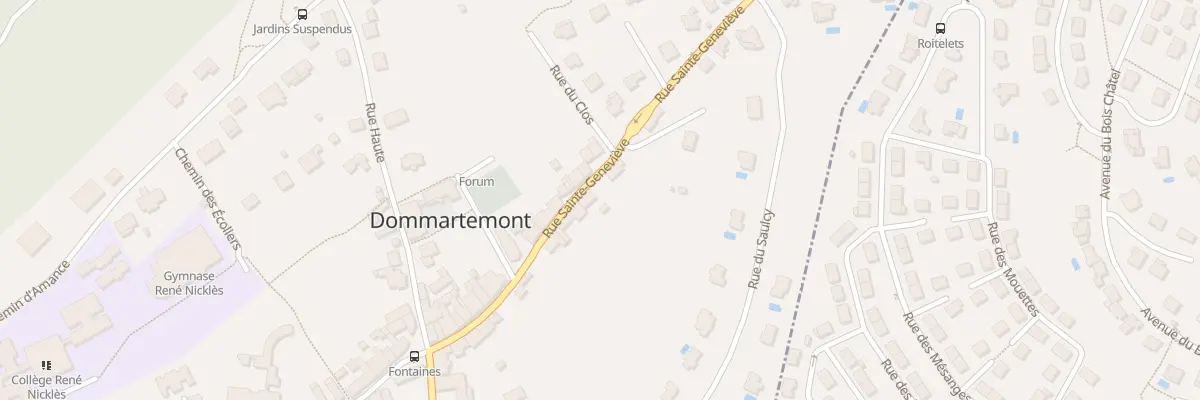 Plan du 28 Rue Sainte Geneviève à Dommartemont