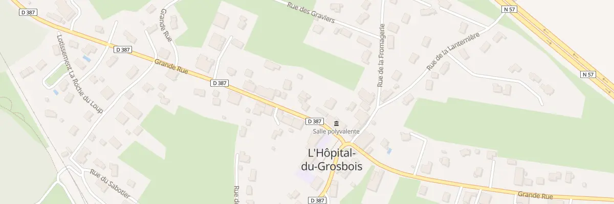 Plan de Au Village à L’Hôpital-du-Grosbois