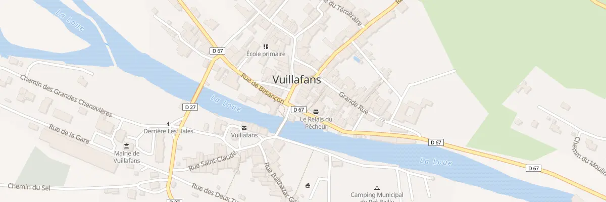 Plan du 1 Rte de Pontarlier à Vuillafans