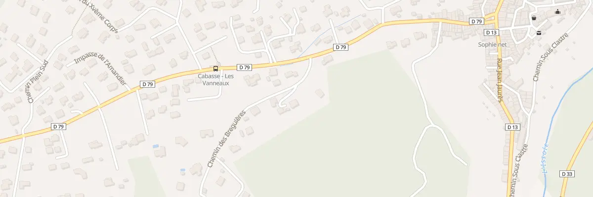 Plan du 62 Les Breguieres à Cabasse