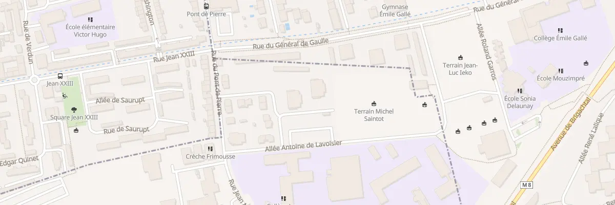 Plan du 2 Rue Yvette Cauchois à Tomblaine