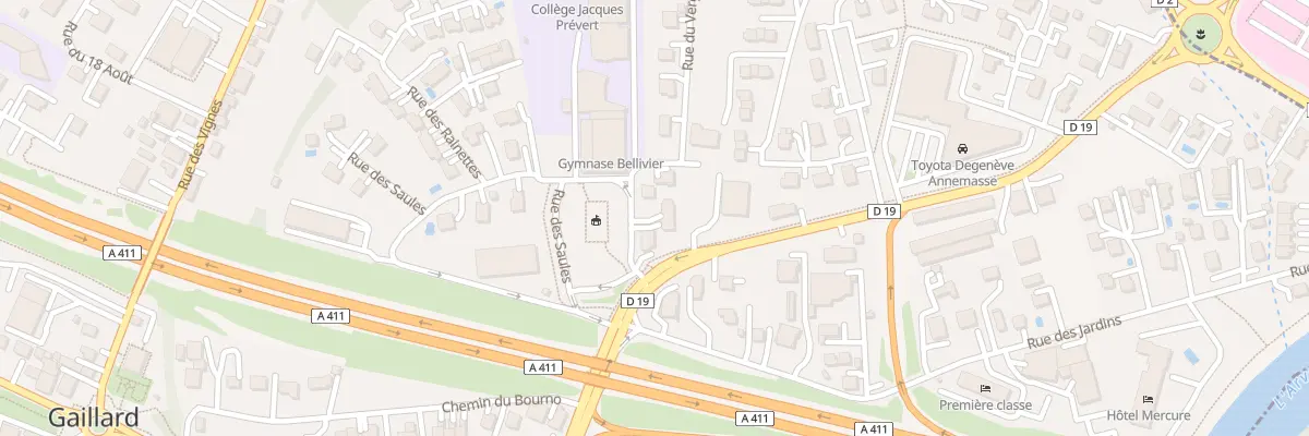 Plan du 1 Rue du Verger à Gaillard