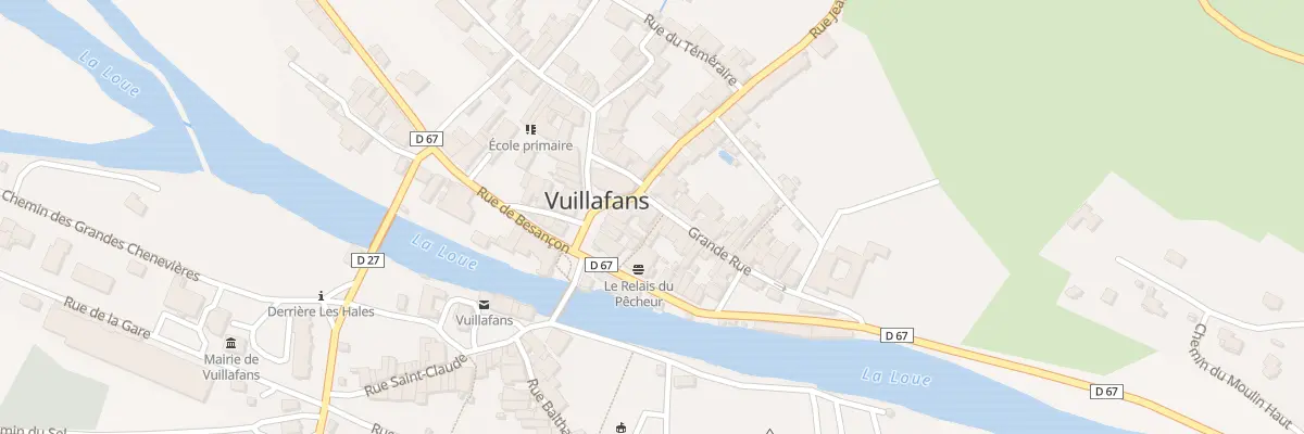 Plan du 4 Gr Grande Rue à Vuillafans