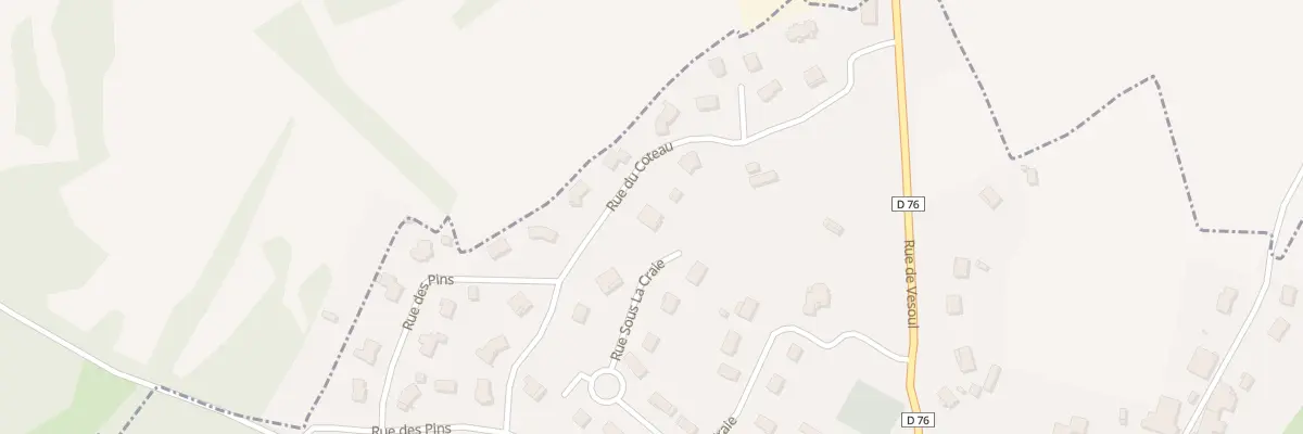 Plan du 25 Rue sous la Craie à Villers-le-Sec