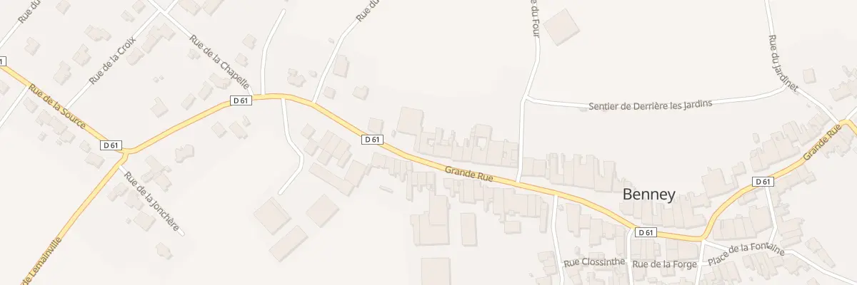 Plan du 7 Gr Grande Rue à Benney
