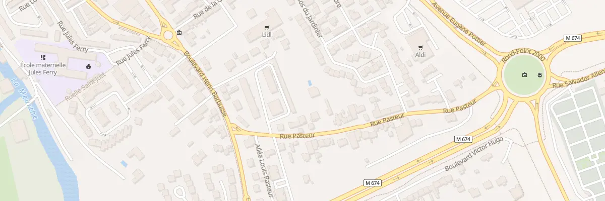 Plan du 23 Rue Pasteur à Tomblaine