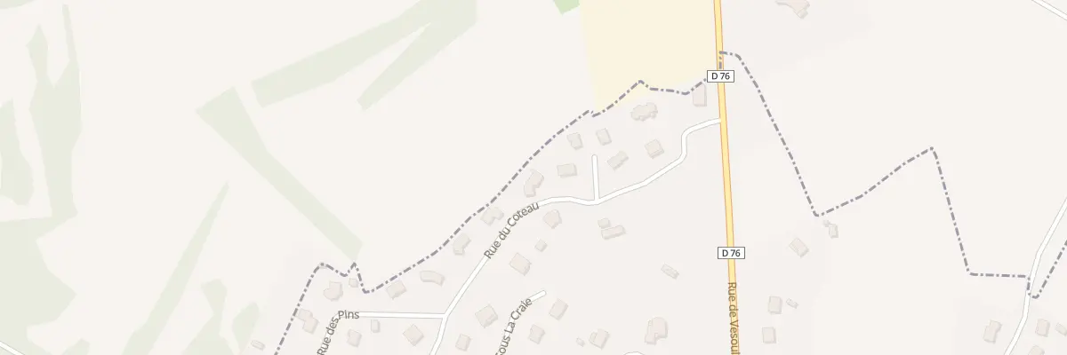 Plan du 13 Rue du Côteau à Villers-le-Sec