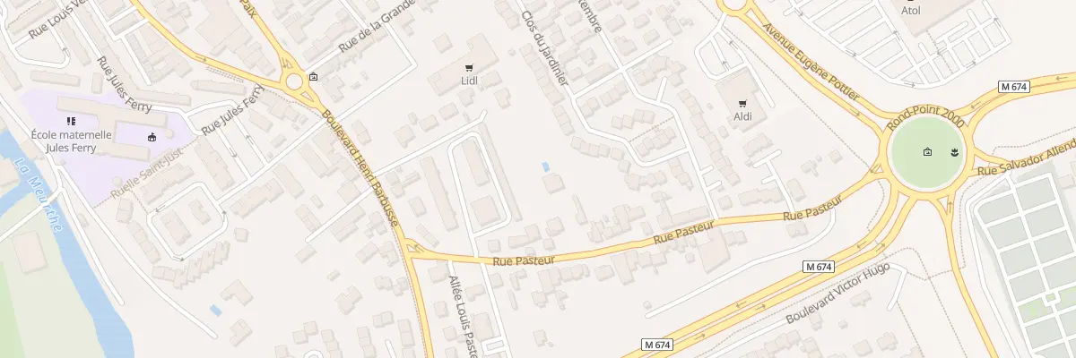 Plan du 25 Rue Pasteur à Tomblaine