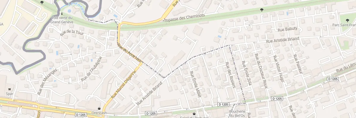 Plan du 42 Rue aristide briand à Ambilly