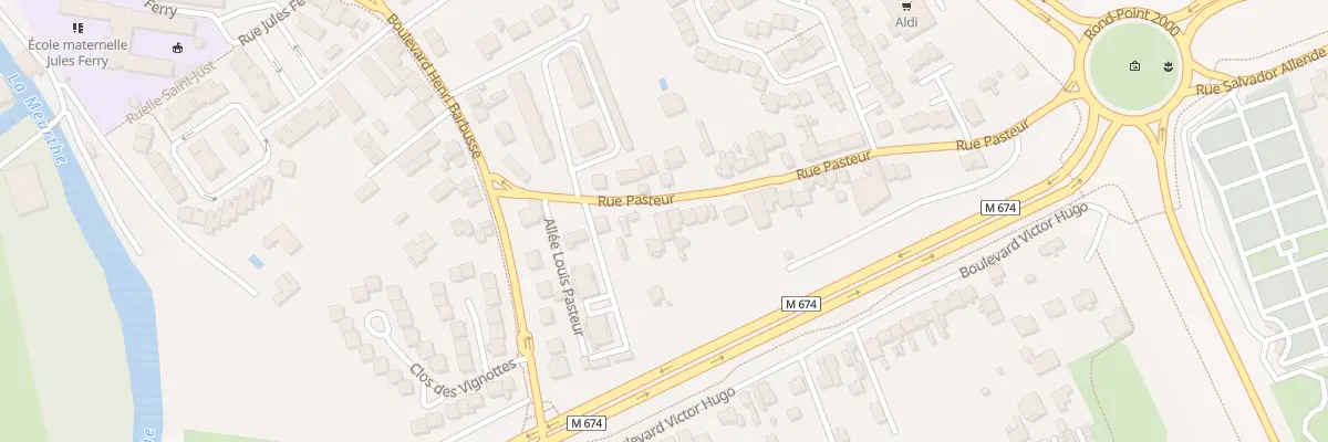 Plan du 16 Rue Pasteur à Tomblaine