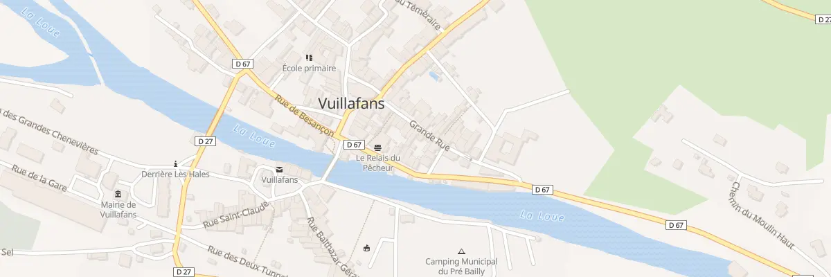 Plan du 14 Gr Grande Rue à Vuillafans