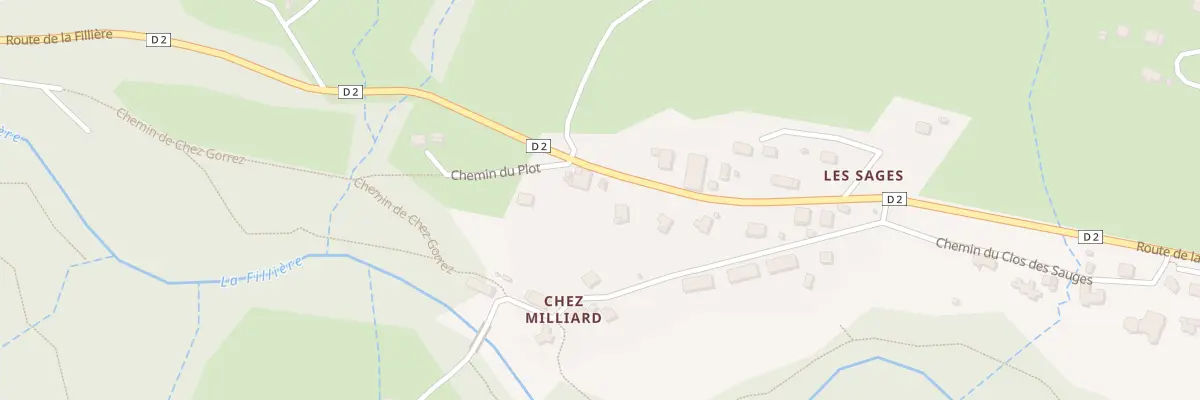 Plan du 2145 Rte de la Fillière à Fillière