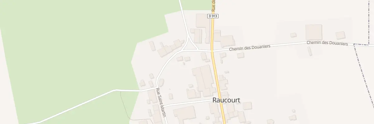 Plan du 10 Rue Saint Martin à Raucourt