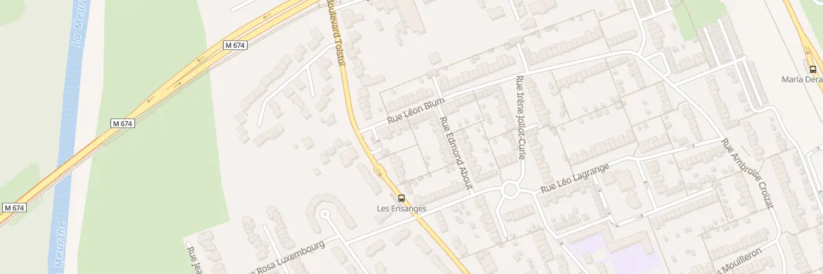 Plan du 12 Rue Leon Blum à Tomblaine