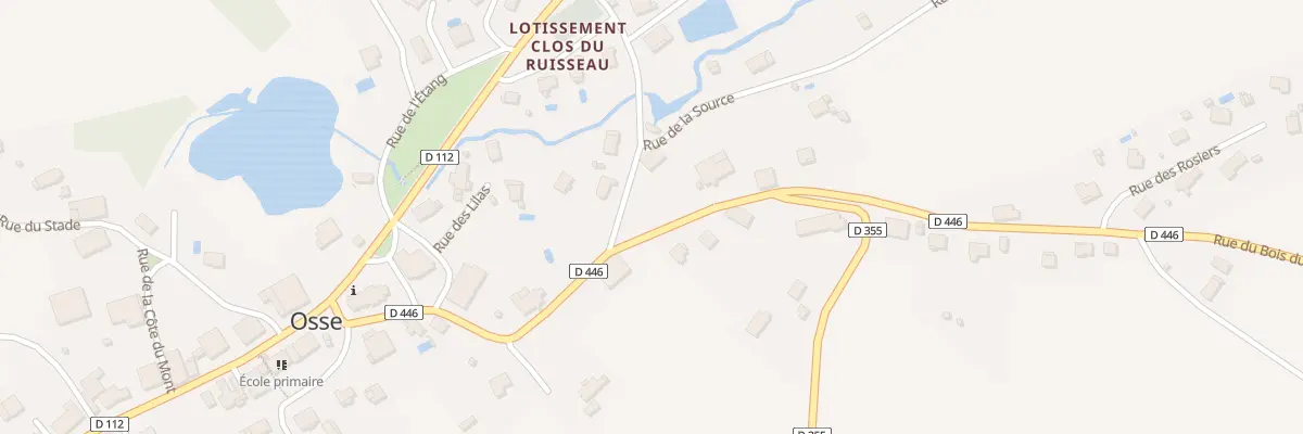 Plan du 9 Rue du Bois du Roi à Osse