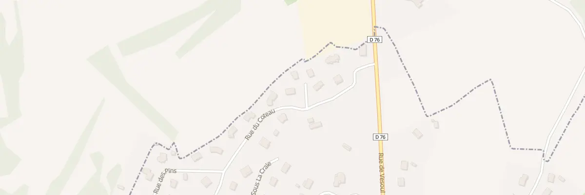 Plan du 15 Rue du Côteau à Villers-le-Sec