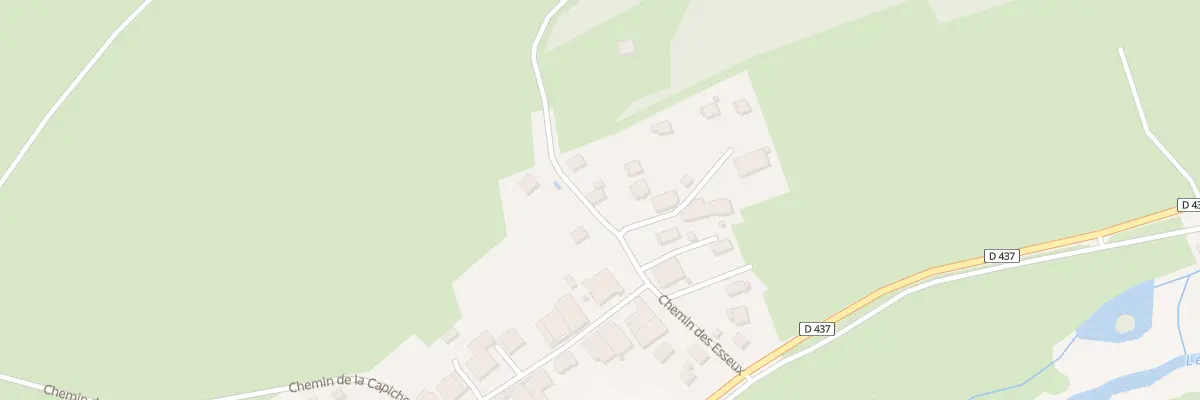 Plan du 2 Che des Esseux à Sarrageois