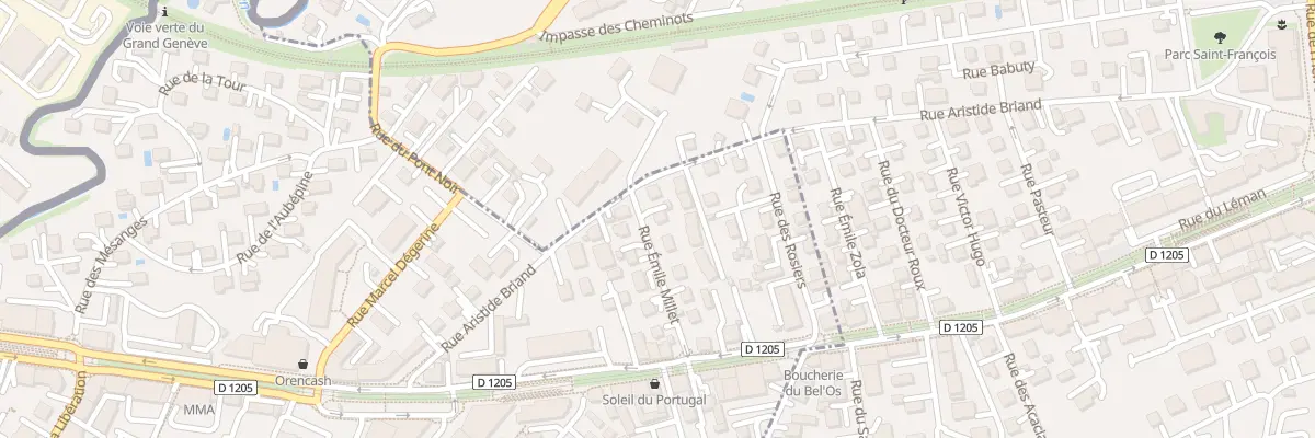 Plan du 14 Rue Émile Millet à Gaillard