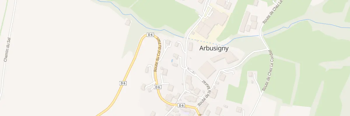 Plan du 6 Imp de l’Église à Arbusigny