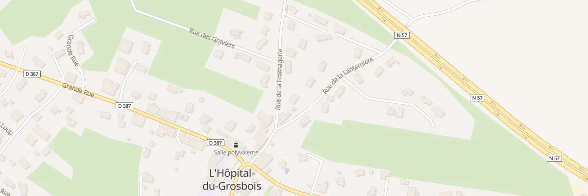 Plan du 1 Rue de la Lanternière à L’Hôpital-du-Grosbois