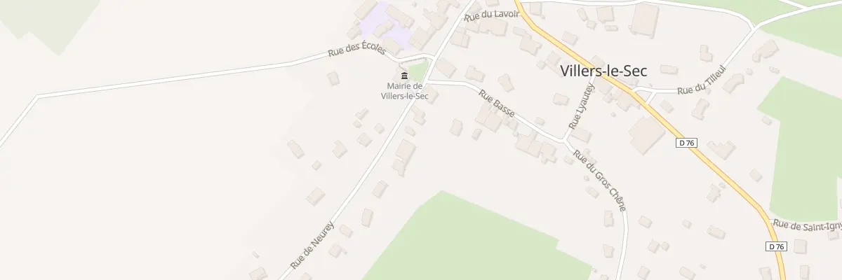 Plan du 9 Rue de Neurey à Villers-le-Sec