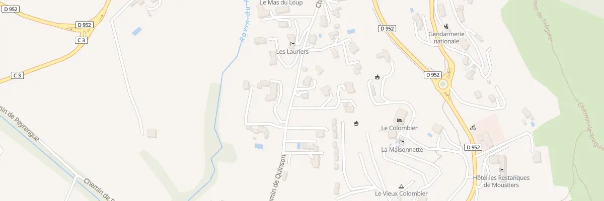 Plan du 7201 Che de Quinson à Moustiers-Sainte-Marie