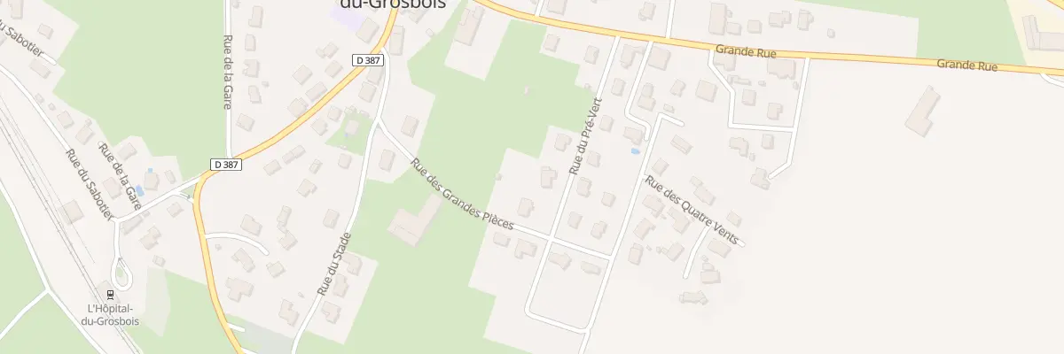 Plan du 6 Rue du Pre Vert à L’Hôpital-du-Grosbois