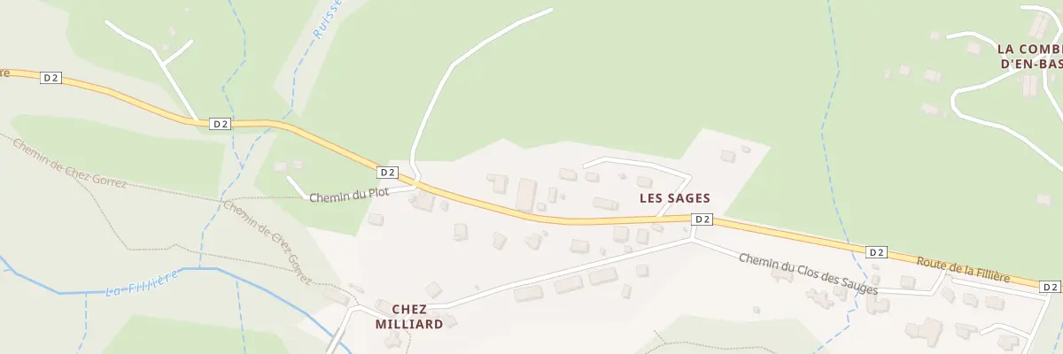 Plan du 2092 Rte de la Fillière à Fillière