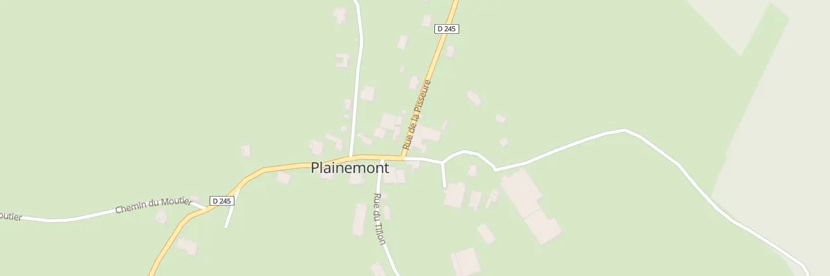 Plan du 2 Rue de la Pisseure à Plainemont