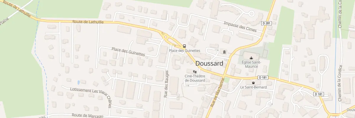 Plan du 135 Rte de Lathuile à Doussard