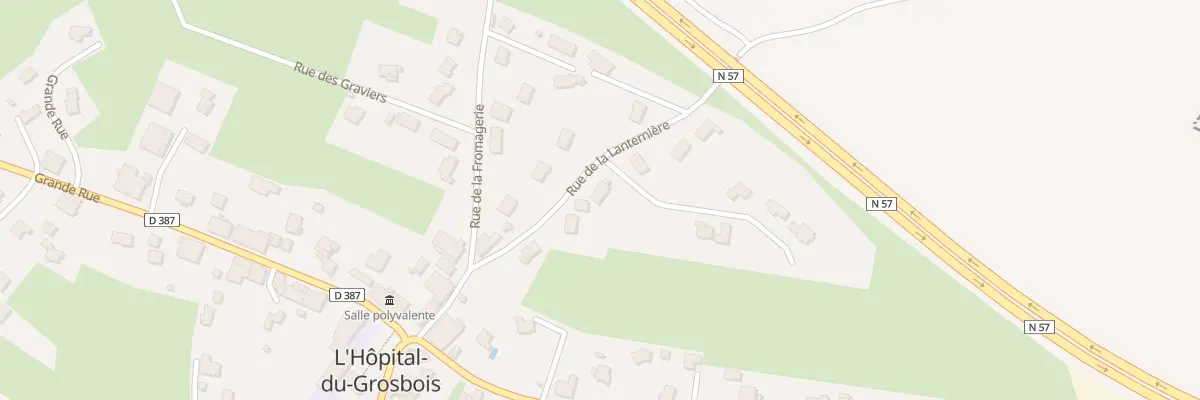 Plan du 6 Rue de la Lanternière à L’Hôpital-du-Grosbois