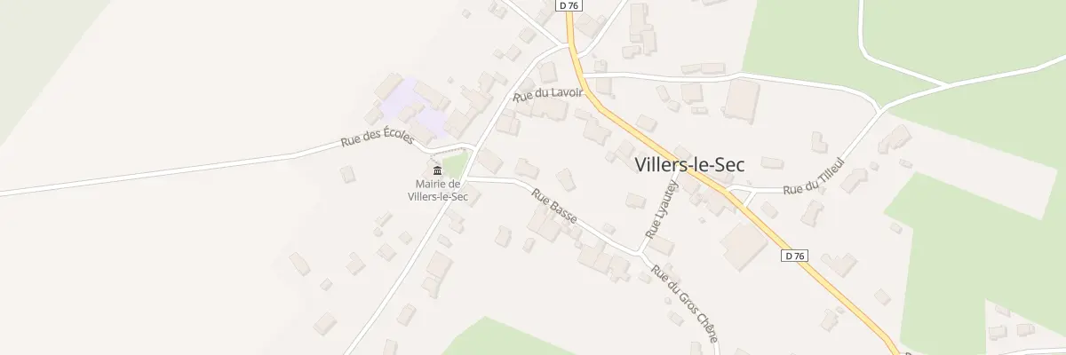 Plan du 1 Rue Basse à Villers-le-Sec
