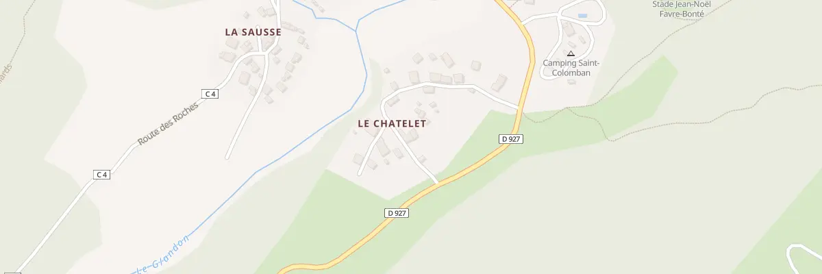 Plan du 223 Rte du Châtelet à Saint-Colomban-des-Villards