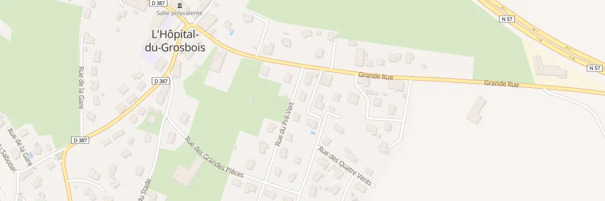 Plan du 3 Rue du Pre Vert à L’Hôpital-du-Grosbois