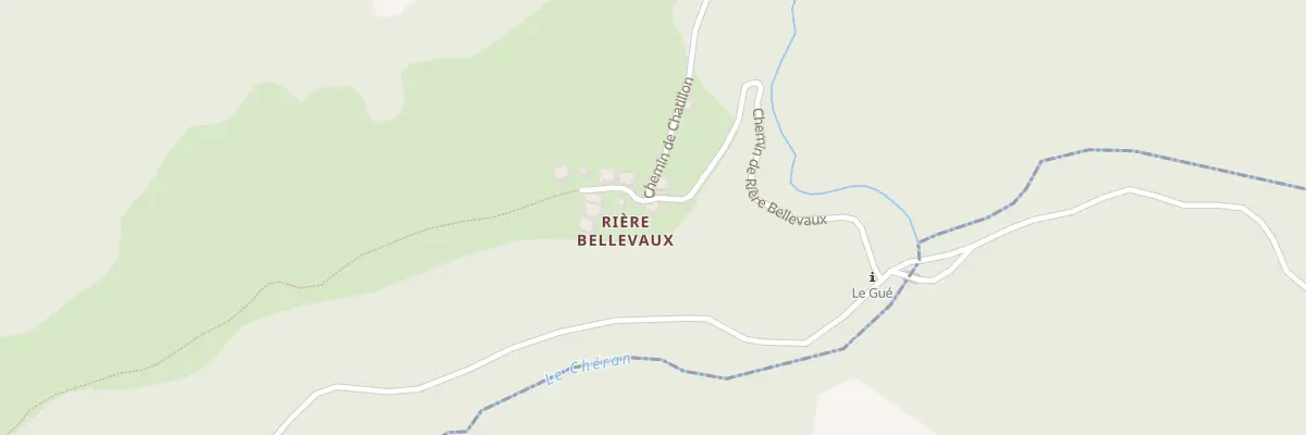 Plan du 301 Che de Rière Bellevaux à Jarsy