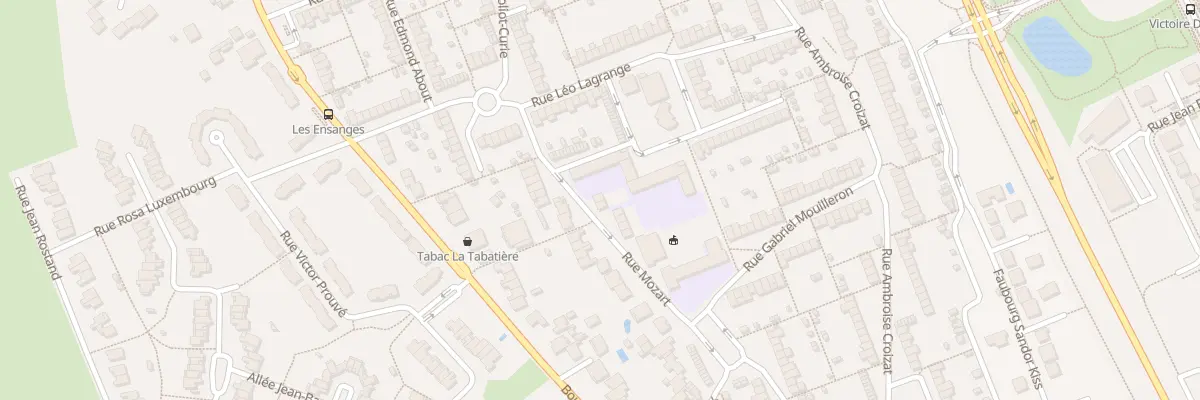 Plan du 1 Rue Mozart à Tomblaine