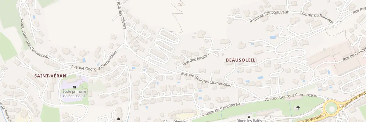 Plan du 3 Rue des Airelles à Digne-les-Bains
