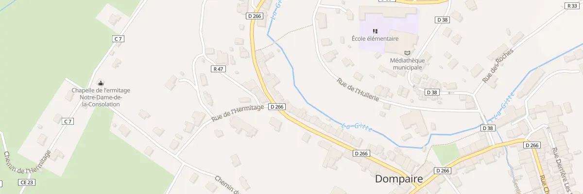 Plan du 256 Rue Saint-Jacques à Dompaire