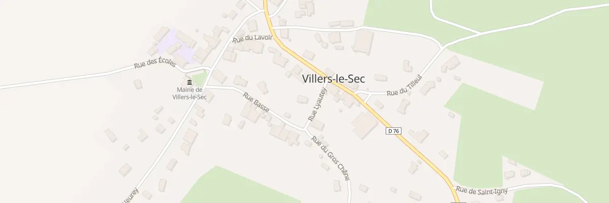 Plan du 2 Rue Lyautey à Villers-le-Sec