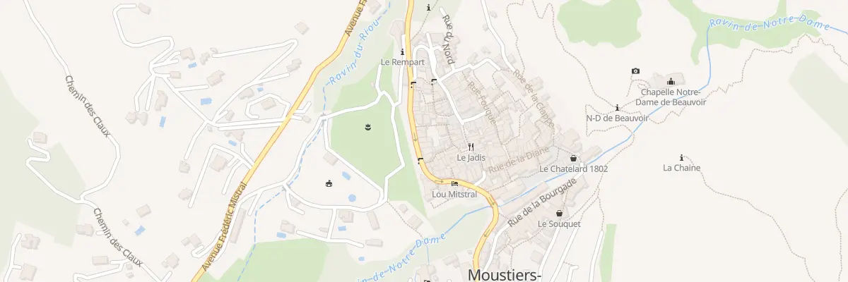 Plan du 5100 Le Village à Moustiers-Sainte-Marie