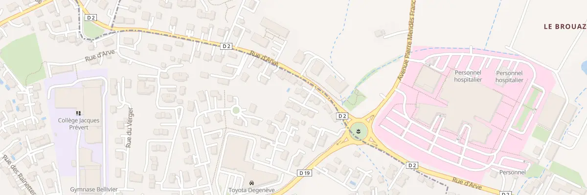 Plan du 34 Rue d’Arve à Gaillard
