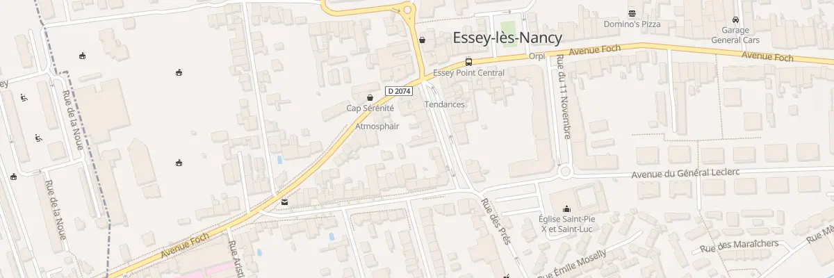 Plan de Av du Pdt Roosevelt à Essey-lès-Nancy
